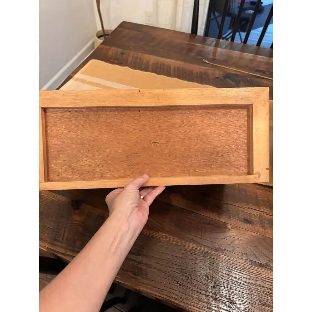 Vintage Tundra Jewelry Box 8 Drawer Wood Boho Retro MCM Mid Century Chest 80's